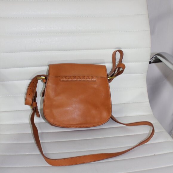 Anthropologie jasper & jeera Leather women camel/orange color crossbody purse - Picture 4 of 6